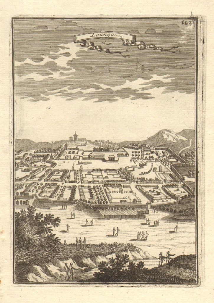 CONGO. Capital of Kingdom of 'Loanga' (M'banza-Loango or Buali). MALLET 1683 (1 of 1)