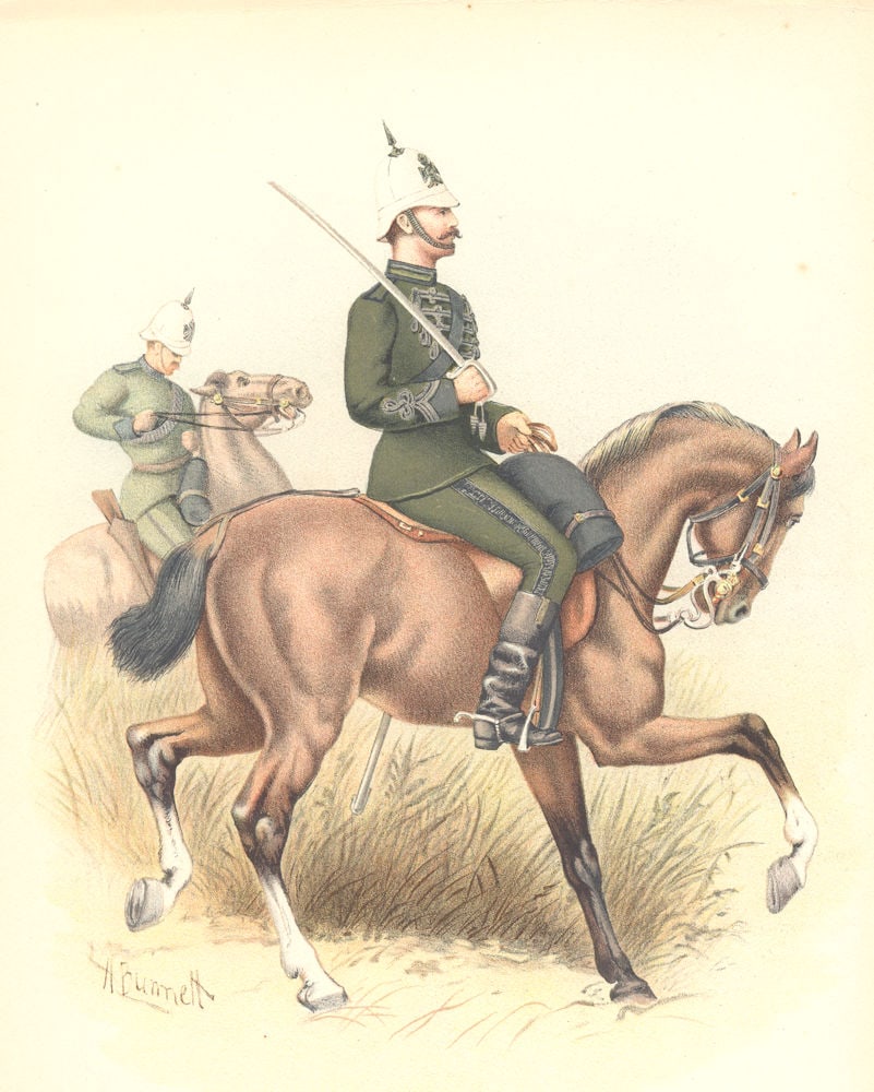 CAPE COLONIAL FORCES UNIFORMS. The Cape Mounted Riflemen. South Africa 1890 (1 of 1)