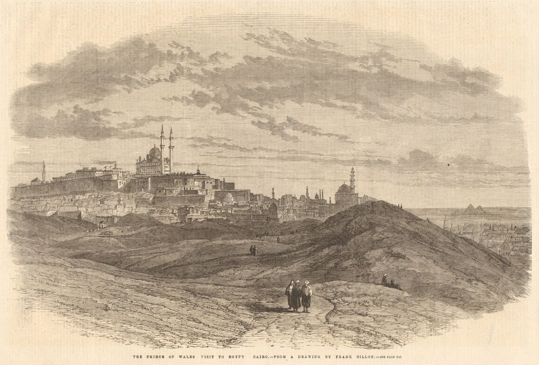 Prince of Wales (Edward VII)'s visit to Egypt. Cairo - by Frank Dillon 1862 (1 of 1)
