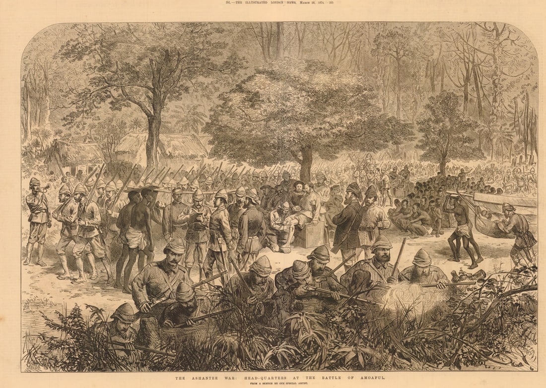 The Third Anglo-Ashanti War: Headquarters at the Battle of Amoaful. Ghana 1874 (1 of 1)