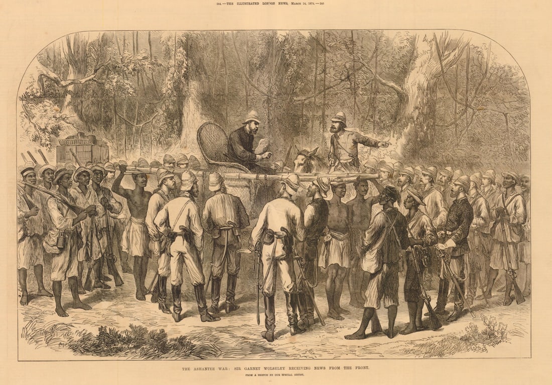 Third Anglo-Ashanti War: Sir Garnet Wolseley. News from the front. Ghana 1874 (1 of 1)