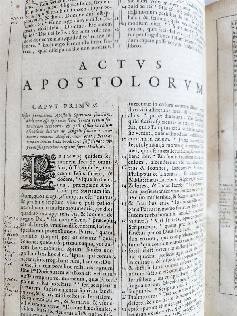 1650 BIBLE in LATIN by PLANTIN antique Old & New Testament BIBLIA SACRA 17th C. - 11