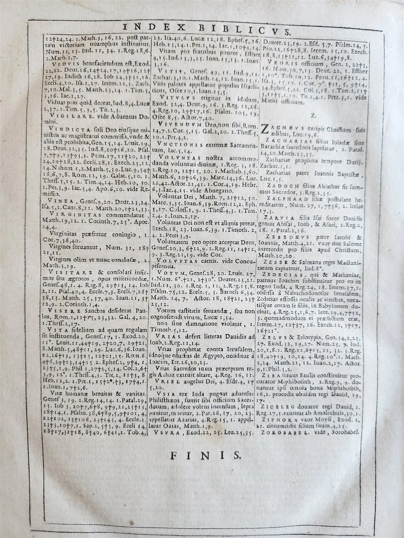 1650 BIBLE in LATIN by PLANTIN antique Old & New Testament BIBLIA SACRA 17th C. - 12