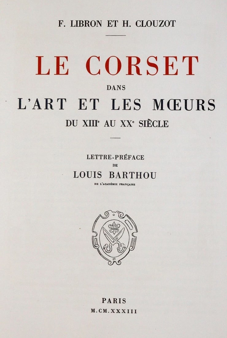 1933 THE CORSET in ART & CUSTOMS 13th-20th century ANTIQUE illustrated FOLIO - 4