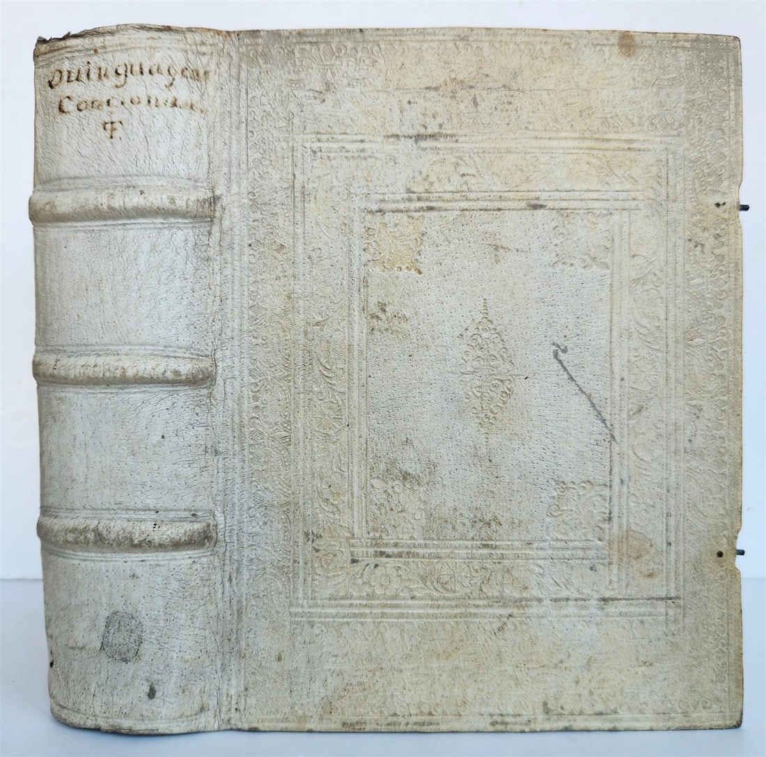 1684 MANUSCRIPT - SERMONS antique PIGSKIN BOUND by Philipp Jacob Franz AUSTRIA (1 of 14)