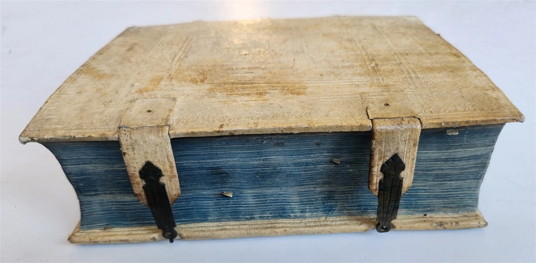 1684 MANUSCRIPT - SERMONS antique PIGSKIN BOUND by Philipp Jacob Franz AUSTRIA - 4