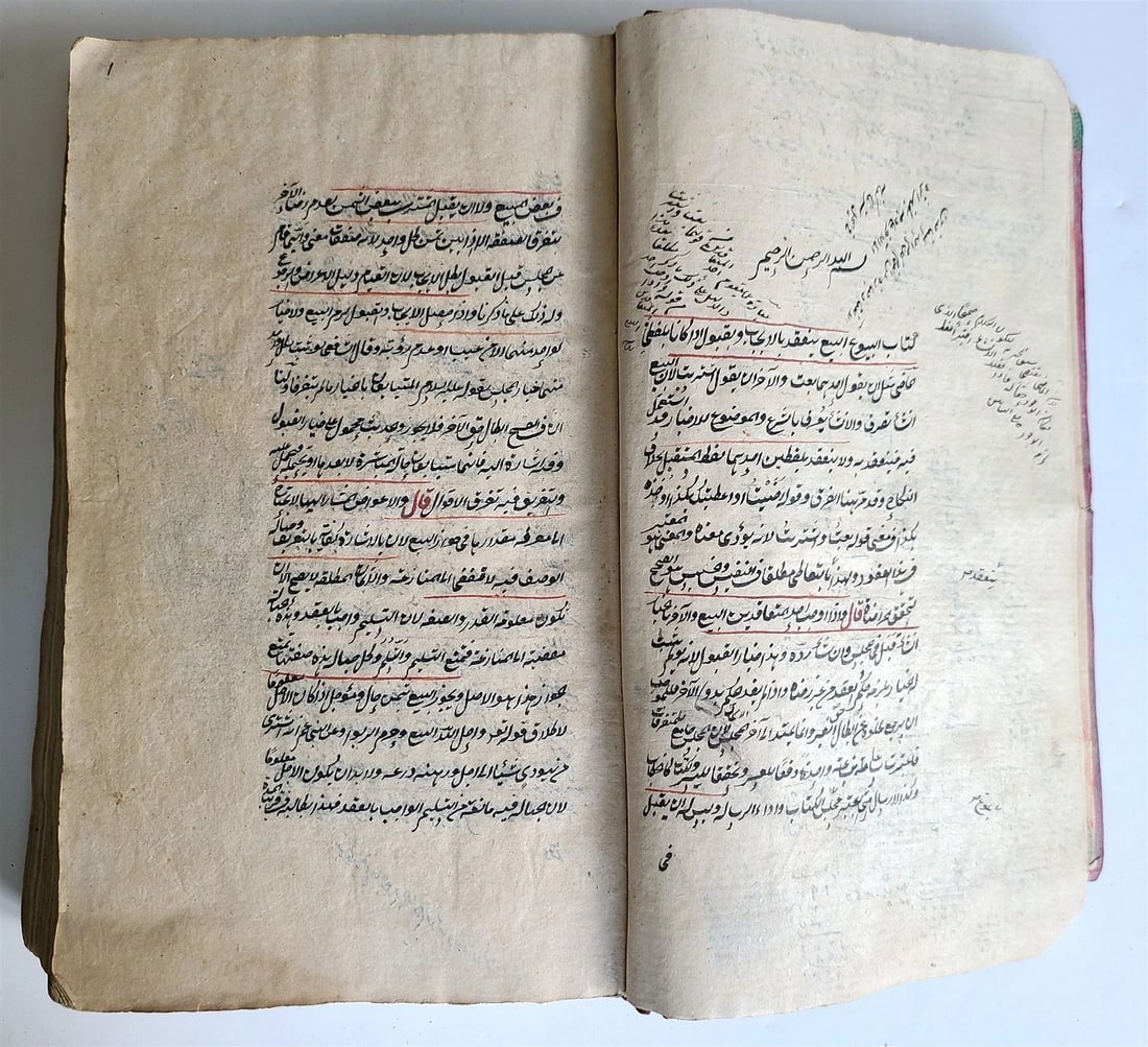 1870-1871 ARABIC MANUSCRIPT ISLAMIC LAW BOOK SHARIA antique FIQH - 4