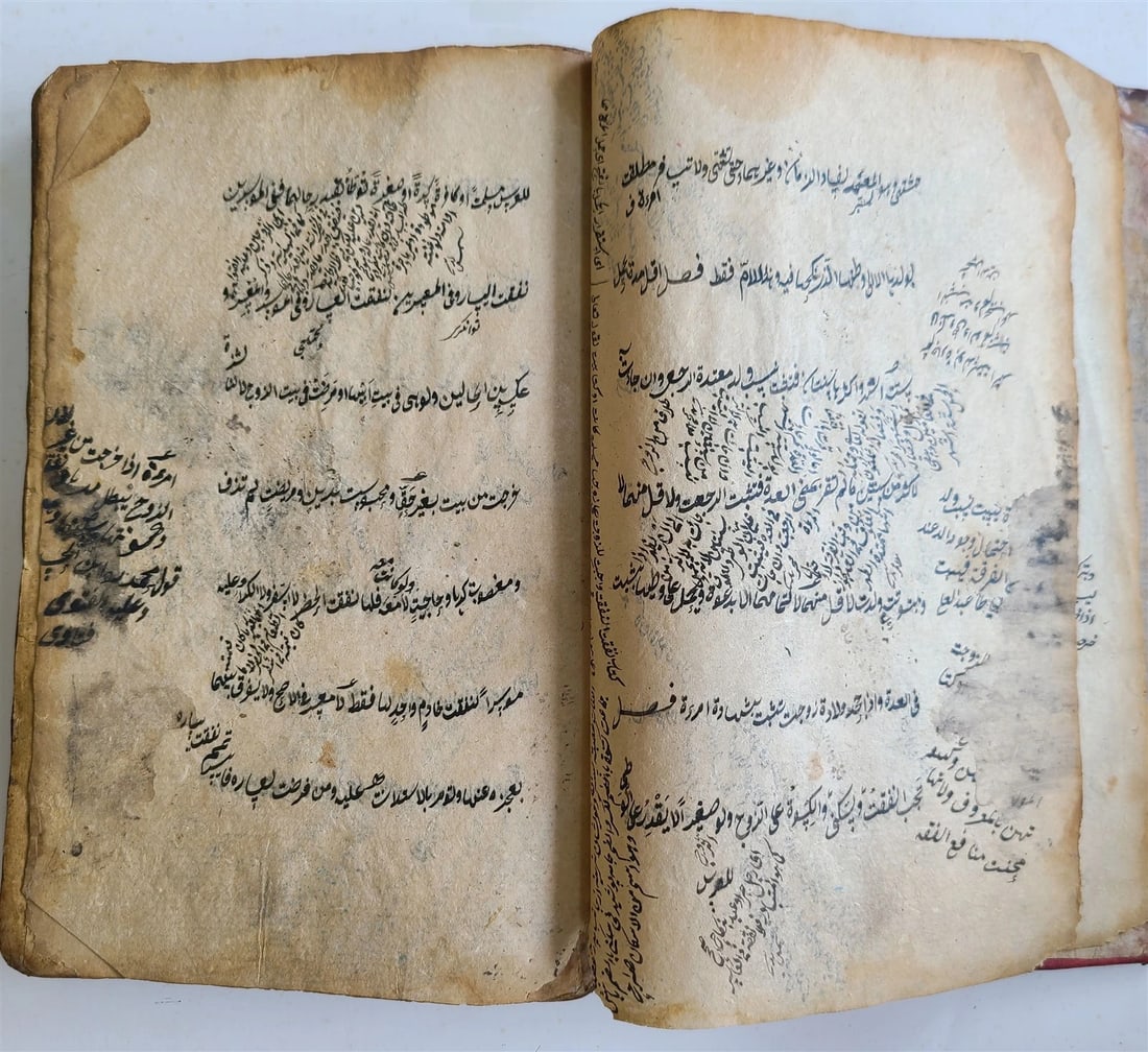 19th century ARABIC MANUSCRIPT ISLAMIC LAW BOOK antique - 8