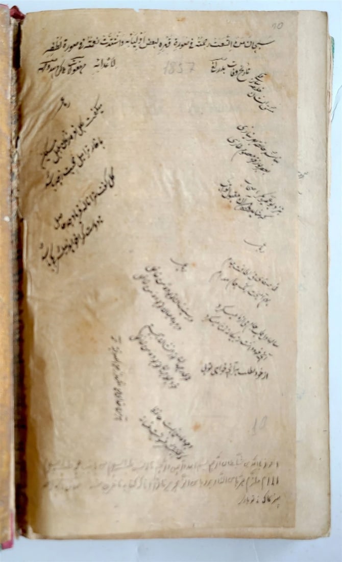 19th CENTURY ARABIC MANUSCRIPT MATH BOOK antique MATHEMATICS - 12