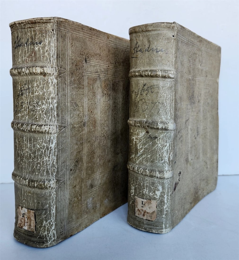 1581 ASTROLOGY & ASTRONOMY Ephemerides Johannes Stadius ANTIQUE 2 PIGSKIN VOLS - 5