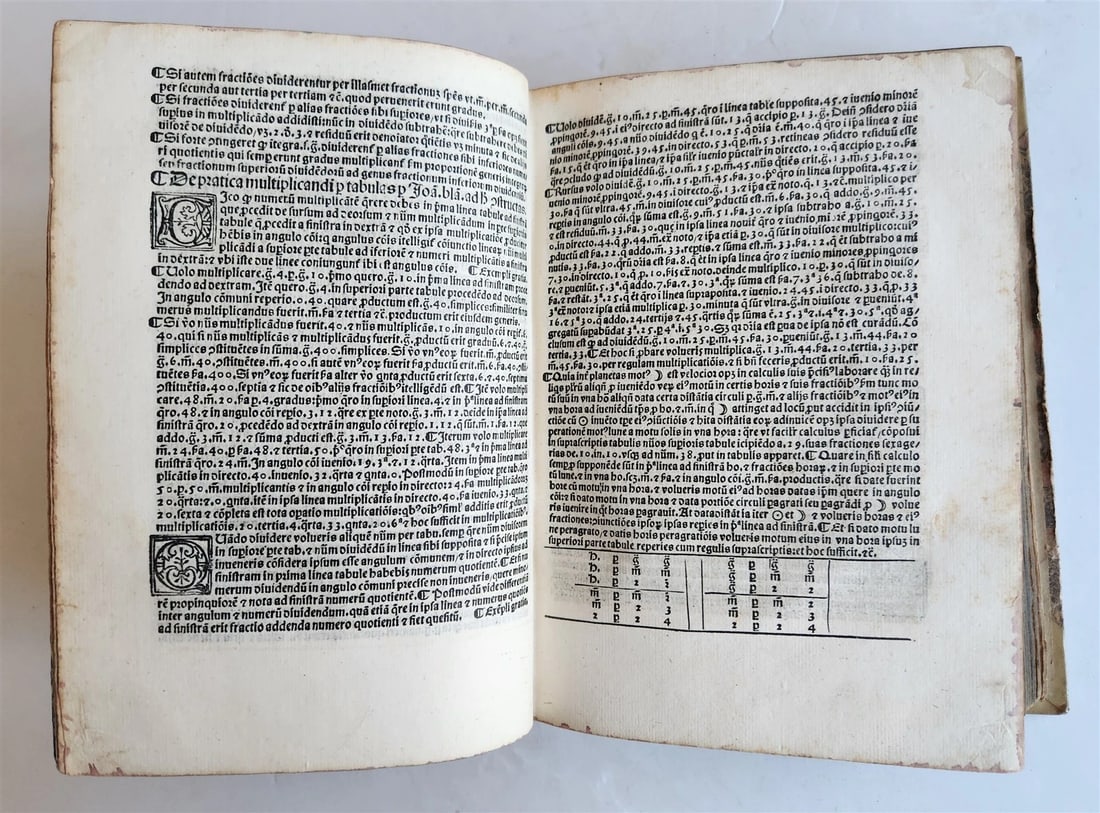 1526 ASTROLOGY ASTRONOMY TABULE Giovanni Bianchini POST-INCUNABULA antique RARE - 10
