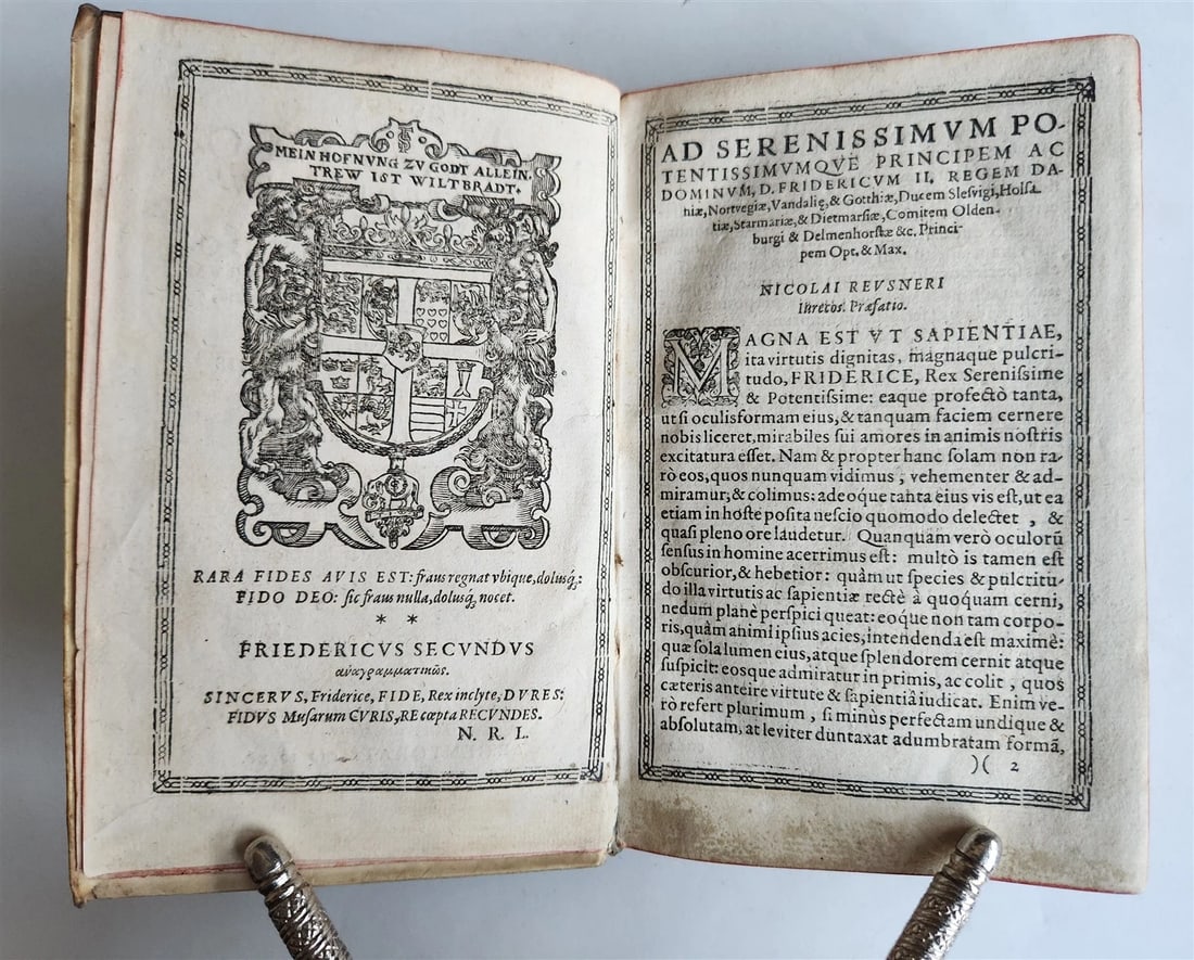1590 IMAGES of ILLUSTRIOUS MEN antique ILLUSTRATED Icones sive Imagines virorum - 2