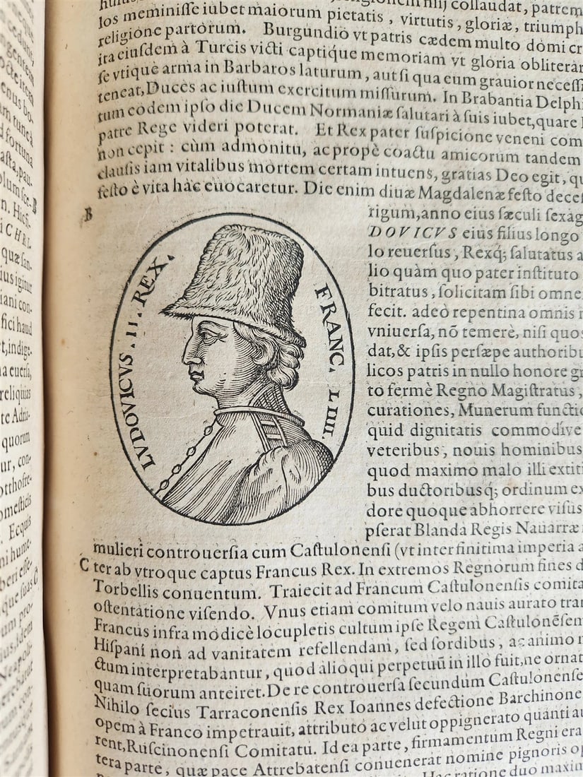 1601 HISTORY OF FRANCE LLUSTRATED FOLIO antique VELLUM De rebus gestis francorum - 12