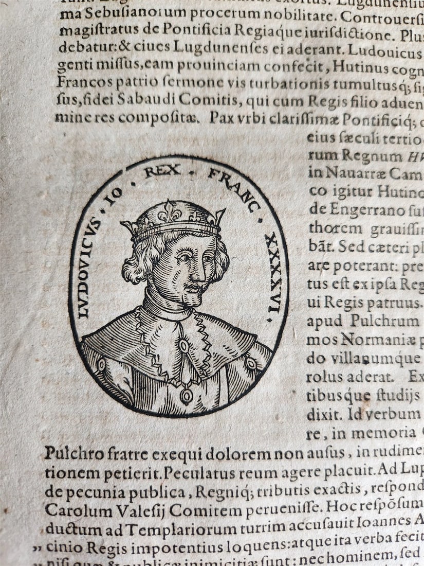 1601 HISTORY OF FRANCE LLUSTRATED FOLIO antique VELLUM De rebus gestis francorum - 13