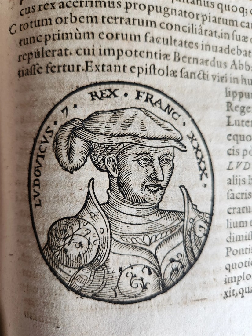 1601 HISTORY OF FRANCE LLUSTRATED FOLIO antique VELLUM De rebus gestis francorum - 14