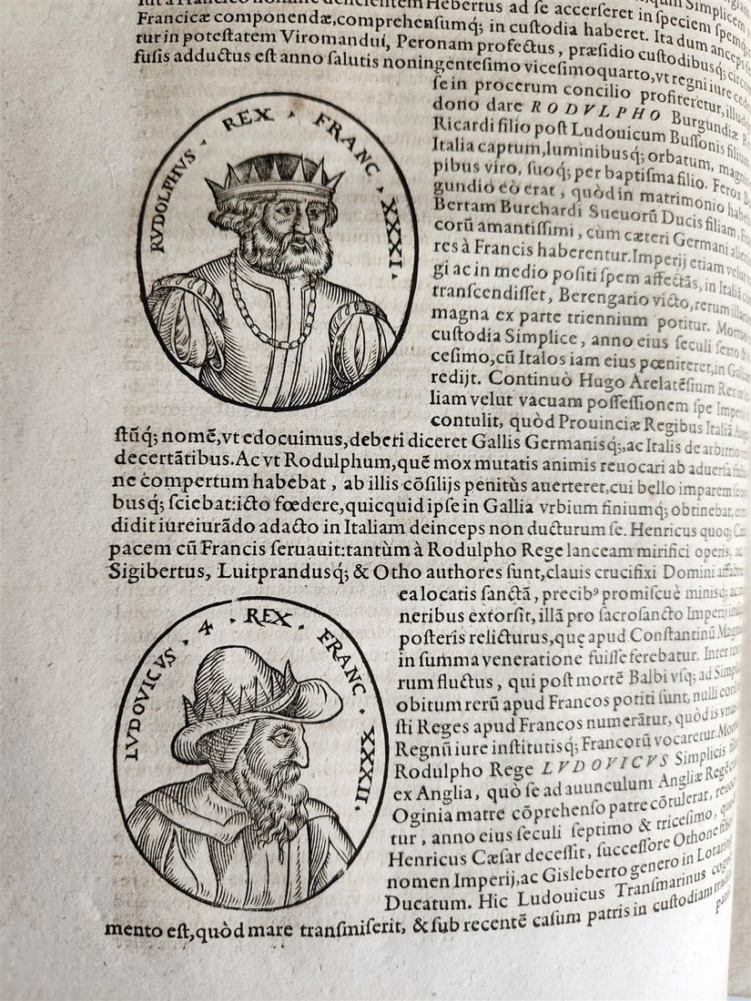 1601 HISTORY OF FRANCE LLUSTRATED FOLIO antique VELLUM De rebus gestis francorum - 6