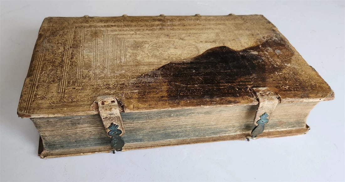 1617 De INQUISITIONE PACIS by JACOBI ALVAREZ antique HAND TOOLED PIGSKIN FOLIO - 3