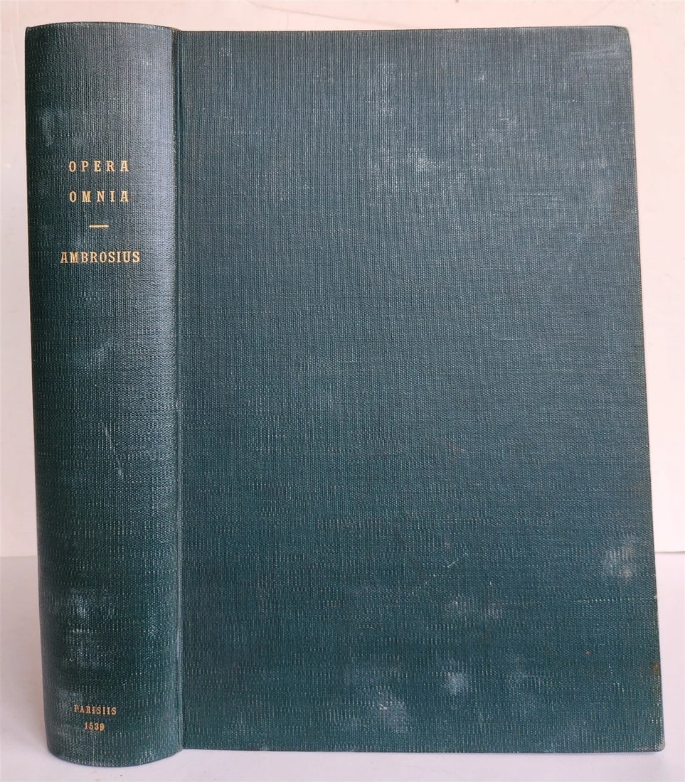 1539 DIVI AMBROSII OMNIA OPERA antique 16th CENTURY MASSIVE FOLIO - 2