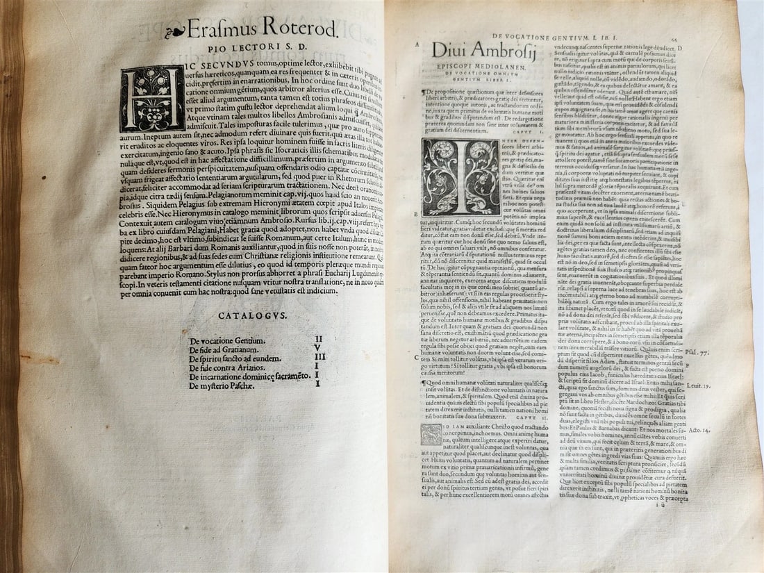 1539 DIVI AMBROSII OMNIA OPERA antique 16th CENTURY MASSIVE FOLIO - 7