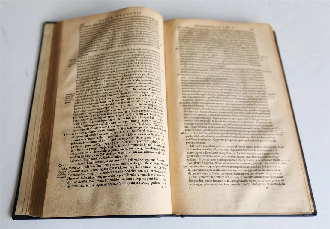 1590 CHURCH HISTORY of LOWER SAXONY in LATIN antique 16th CENTURY FOLIO - 4