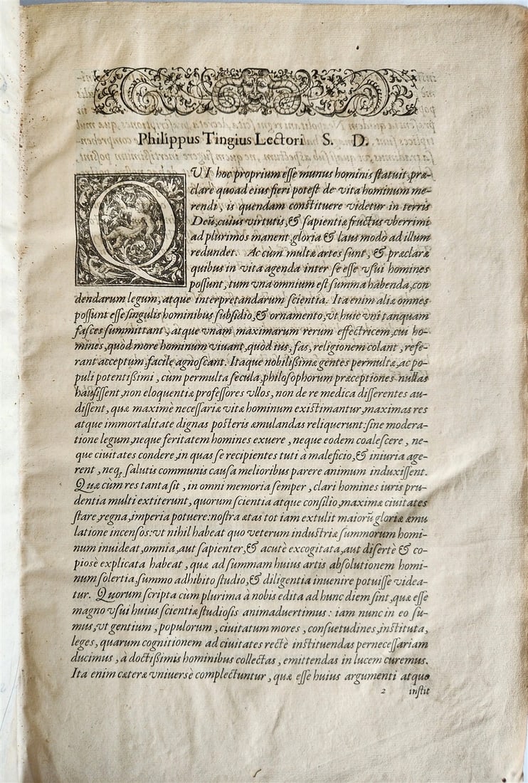 1566 LAW BOOK antique PIGSKIN FOLIO Decisions of Holy Royal Council of Naples - 5