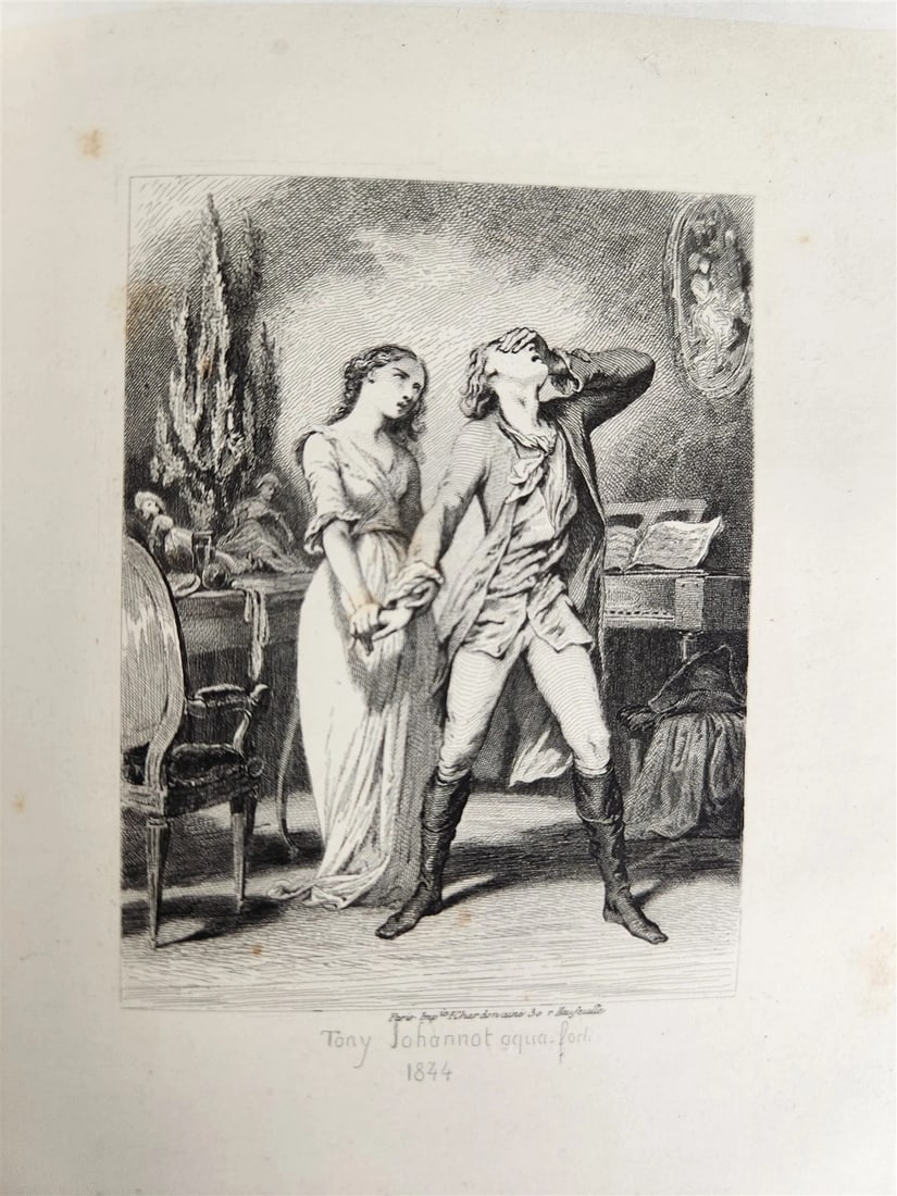 1845 WERTHER par GOETHE antique ILLUSTRATED - 5
