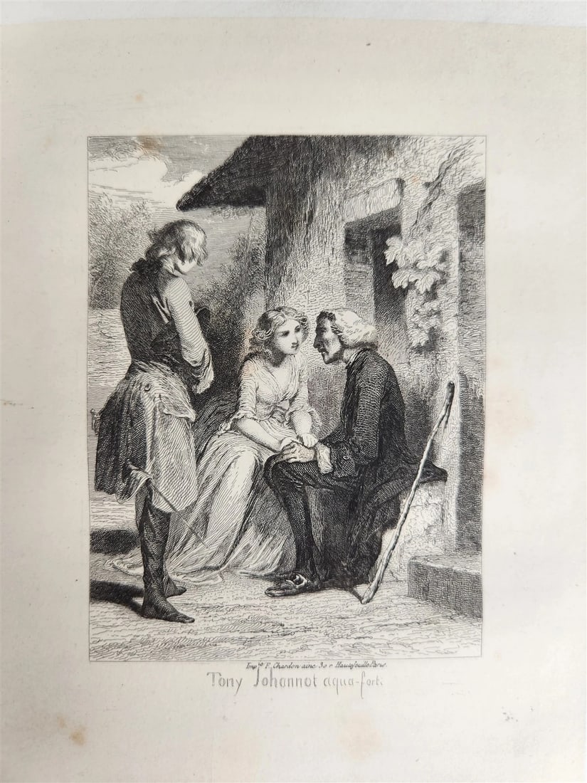 1845 WERTHER par GOETHE antique ILLUSTRATED - 8