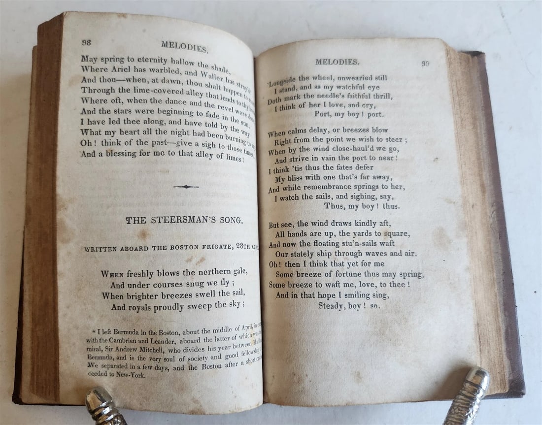 1820s IRISH MELODIES NATIONAL AIRS SONGS POEMS by THOMAS MOORE antique AMERICANA - 3