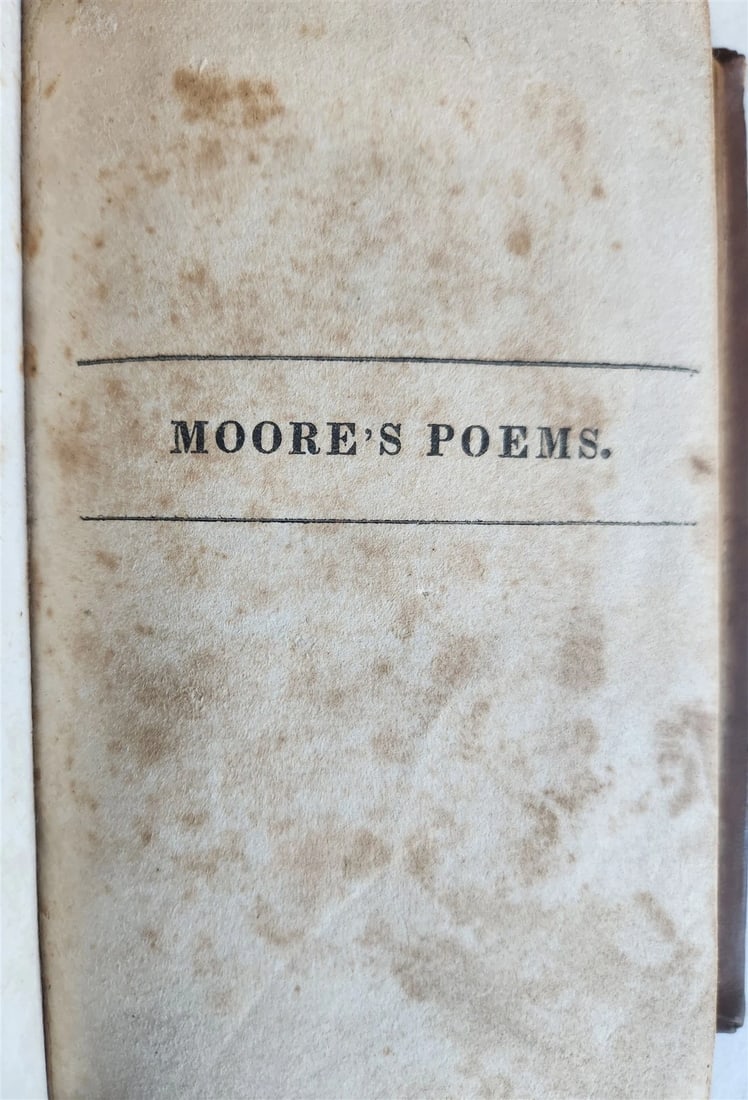 1820s IRISH MELODIES NATIONAL AIRS SONGS POEMS by THOMAS MOORE antique AMERICANA - 5