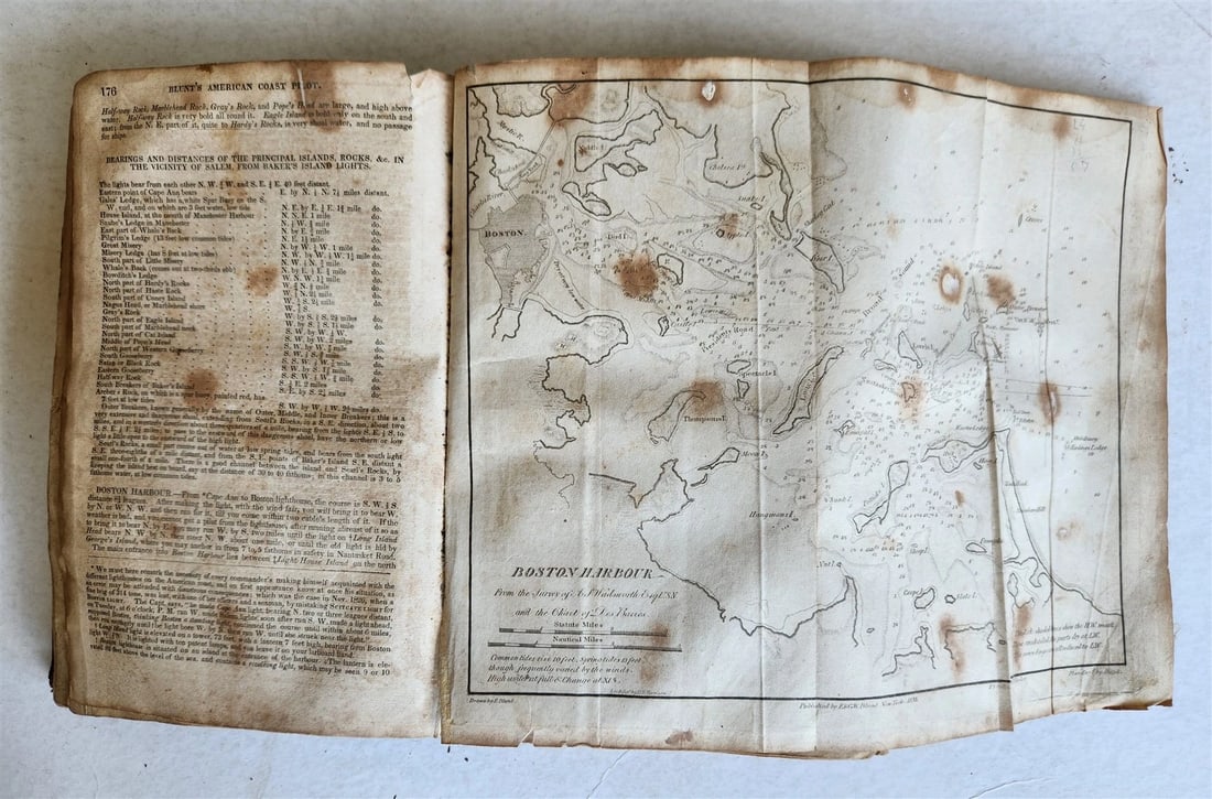 1833 AMERICAN COAST PILOT antique NORTH & SOUTH AMERICA - 2