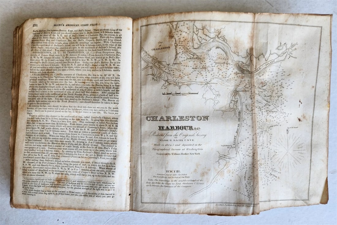 1833 AMERICAN COAST PILOT antique NORTH & SOUTH AMERICA - 7