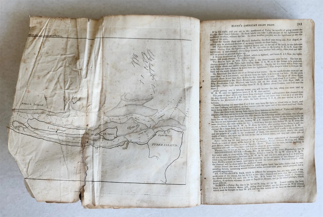 1833 AMERICAN COAST PILOT antique NORTH & SOUTH AMERICA - 8