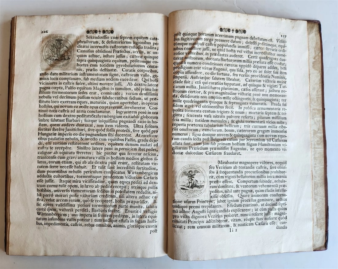 1735 PRINCE EUGENE of SAVOY AUSTRIAN FELDMARCHALL DEEDS antique ILLUSTRATED - 6