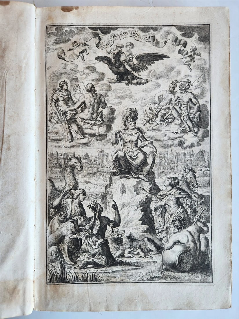 1704 ROMAN HISTORY ILLUSTRATED LARGE FOLIO antique VELLUM BOUND (1 of 14)