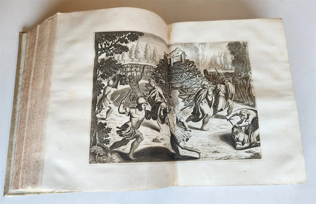 1685 ROMAN ANTIQUTIES antique ILLUSTRATED vellum bound in LATIN - 10