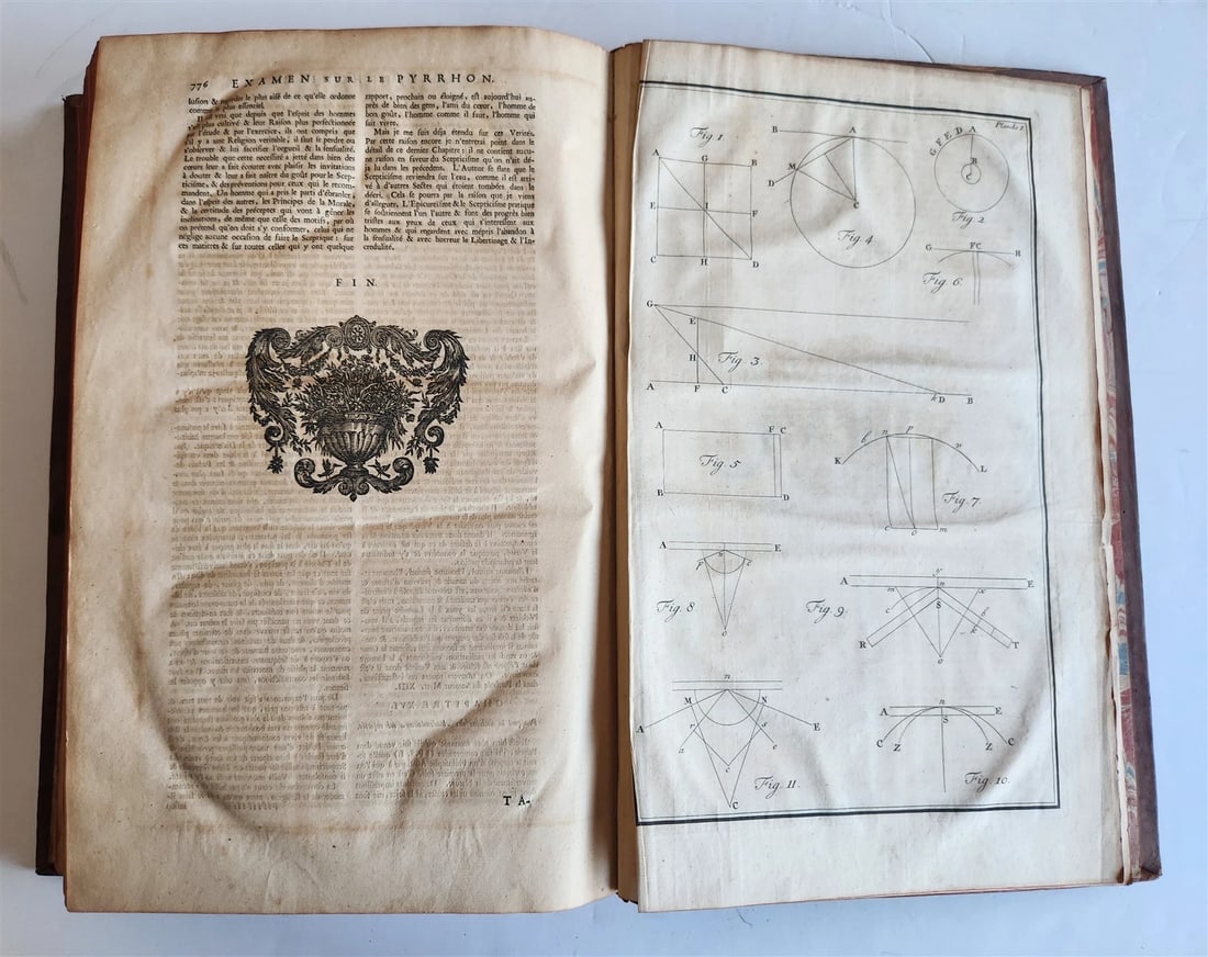 1733 EXAMEN du PYRRHONISME antique ATTACK on BAYLE HUET LEIBNIZ & WOLFF - 6