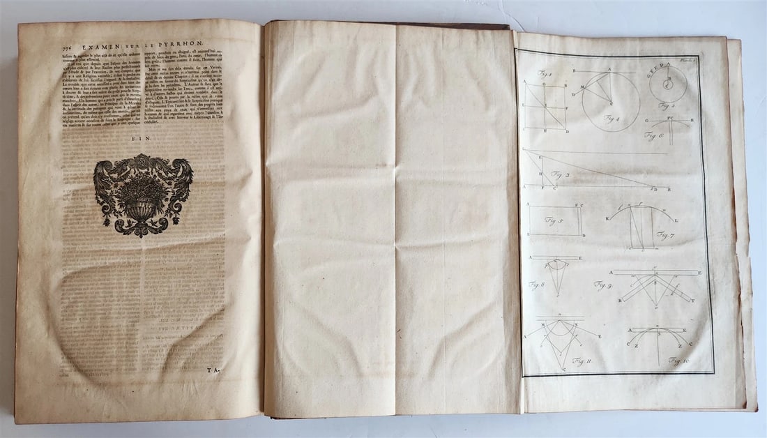 1733 EXAMEN du PYRRHONISME antique ATTACK on BAYLE HUET LEIBNIZ & WOLFF - 7