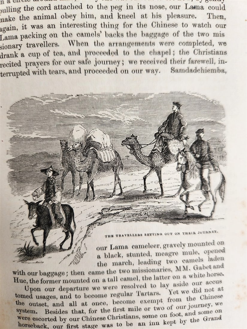 1844 TRAVELS to TARTARY THIBET & CHINA in 1844-46 antique 2 VOLUMES illustrated - 10