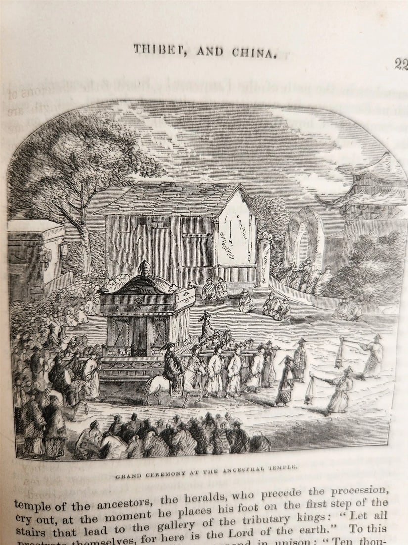 1844 TRAVELS to TARTARY THIBET & CHINA in 1844-46 antique 2 VOLUMES illustrated - 12