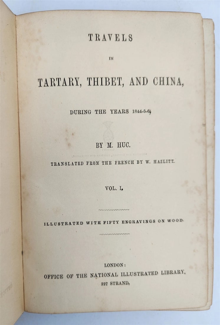 1844 TRAVELS to TARTARY THIBET & CHINA in 1844-46 antique 2 VOLUMES illustrated - 4