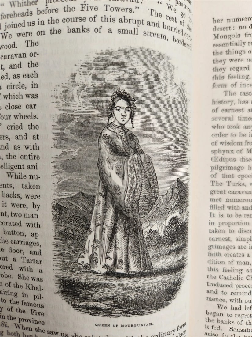 1844 TRAVELS to TARTARY THIBET & CHINA in 1844-46 antique 2 VOLUMES illustrated - 7
