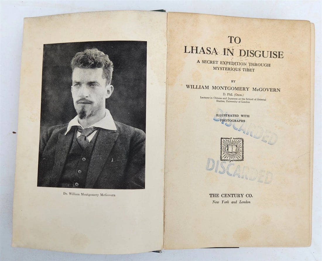 1924 TO LHASA in DISGUISE by W. McGovern ILLUSTRATED antique TIBET HIMALAYAS - 2