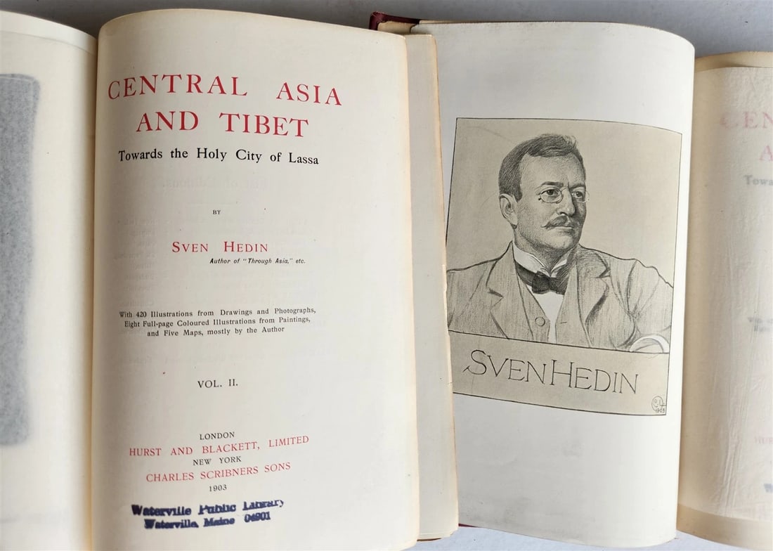 1903 CENTRAL ASIA & TIBET TOWARDS HOLY CITY of LASSA 2 VOLS antique ILLUSTRATED - 2