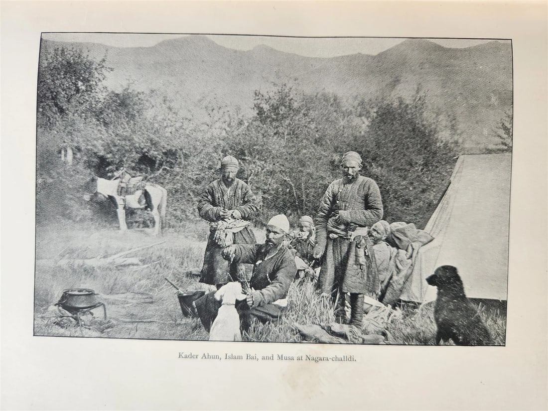 1903 CENTRAL ASIA & TIBET TOWARDS HOLY CITY of LASSA 2 VOLS antique ILLUSTRATED - 4