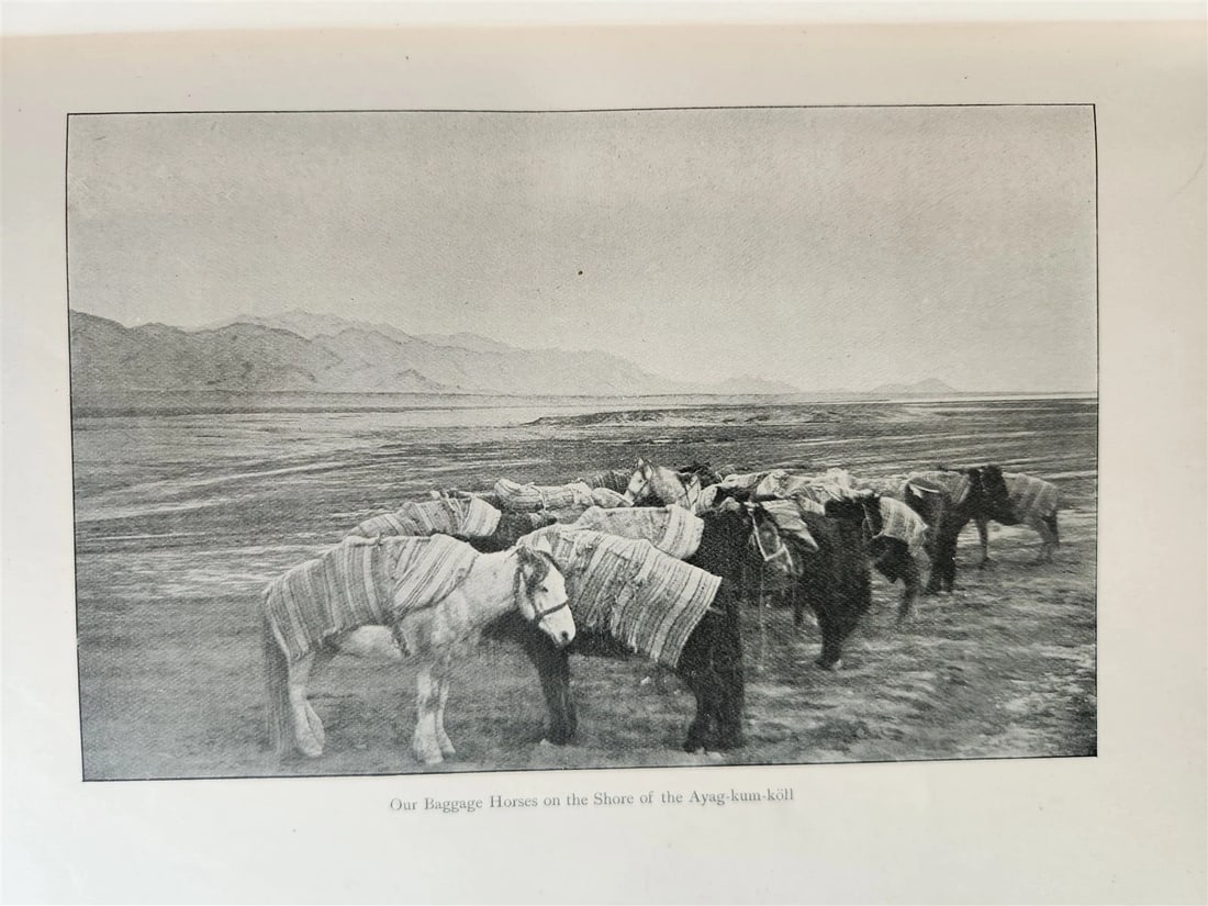 1903 CENTRAL ASIA & TIBET TOWARDS HOLY CITY of LASSA 2 VOLS antique ILLUSTRATED - 5