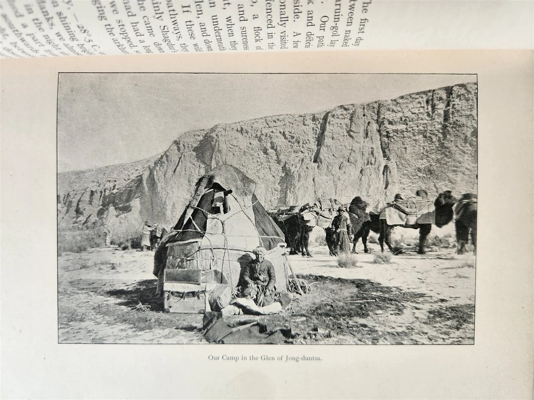 1903 CENTRAL ASIA & TIBET TOWARDS HOLY CITY of LASSA 2 VOLS antique ILLUSTRATED - 7