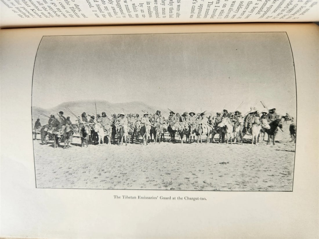 1903 CENTRAL ASIA & TIBET TOWARDS HOLY CITY of LASSA 2 VOLS antique ILLUSTRATED - 8
