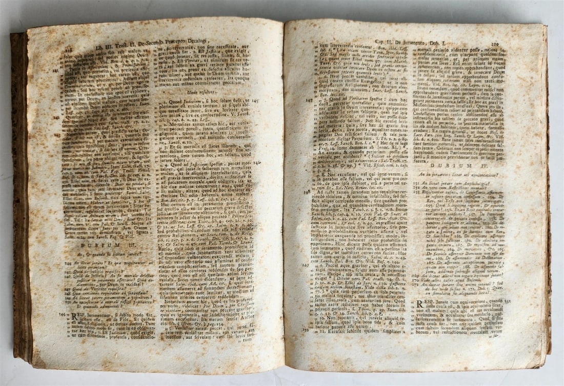 1793 THEOLOGY by ALPHONSI de LIGORIO antique in LATIN THEOLOGIA MORALIS - 4