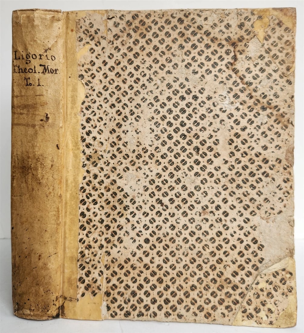 1793 THEOLOGY by ALPHONSI de LIGORIO antique in LATIN THEOLOGIA MORALIS - 6