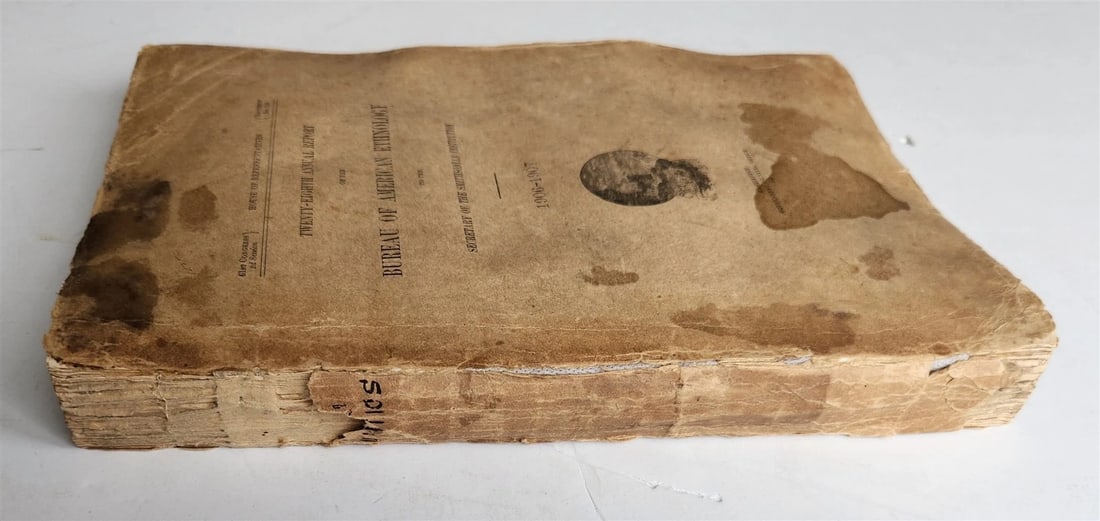 1906-1907 REPORT of the BUREAU of AMERICAN ETHNOLOGY antique ILLUSTRATED - 3